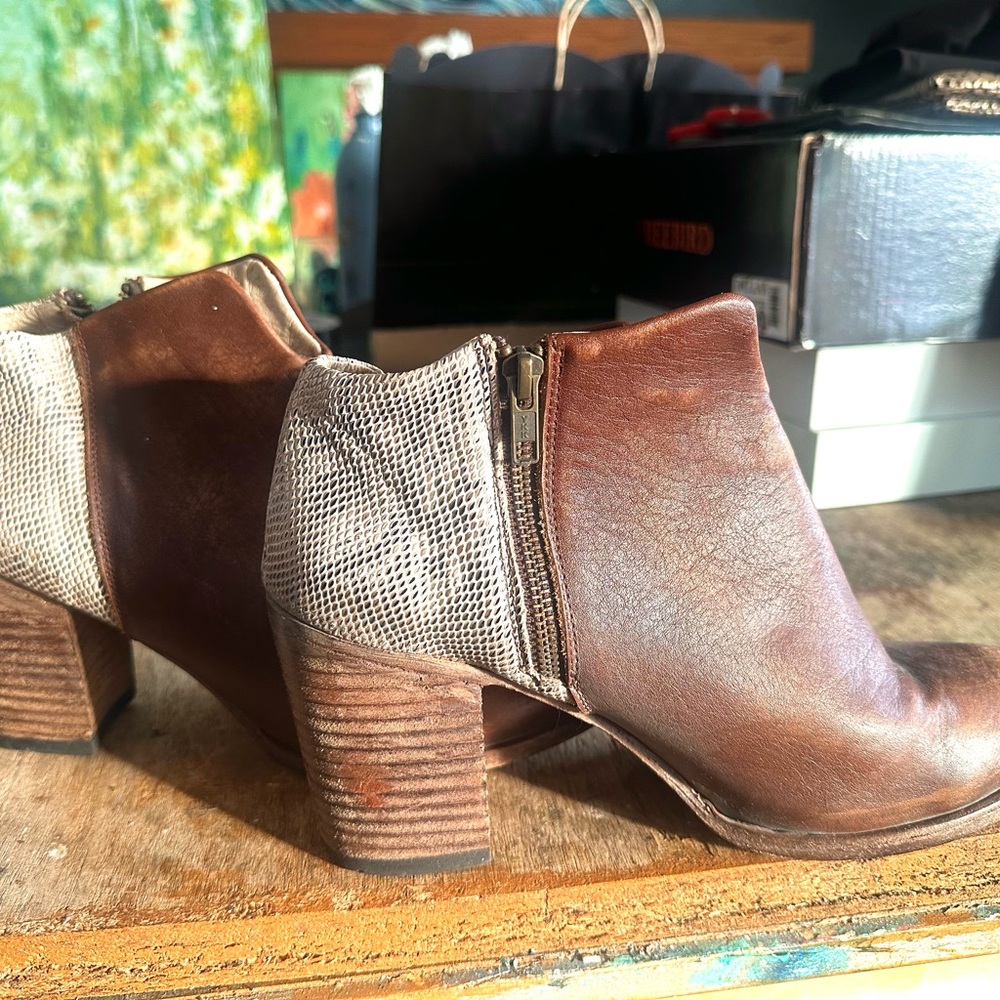 Freebird By Steven Womens multi brown/snakeskin Darius size 12 - Picture 4 of 4
